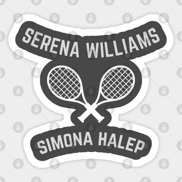 SERENA WILLIAMS X SIMONA HALEP Sticker by Alexander S.